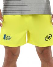 PANTALN CORTO BULLPADEL VETAS AMARILLO AZUFRE FLOR