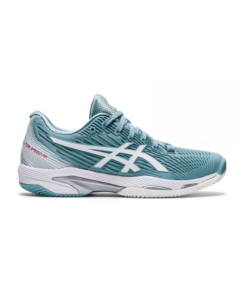Asics Solution Speed Ff 2 Clay Azul Blanco Mujer 1042a134 400