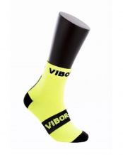 CALCETINES VIBOR-A KAIT MEDIA CANA AMARILLO FLUOR NEGRO