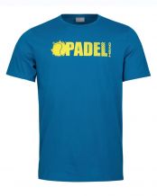 CAMISETA HEAD PADEL FONT AZUL