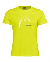 CAMISETA HEAD CLUB LARA AMARILLO MUJER