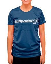 CAMISETA BULLPADEL AZUL MARINO MUJER