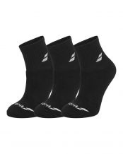 PACK 3 PARES CALCETINES BABOLAT QUARTER NEGRO