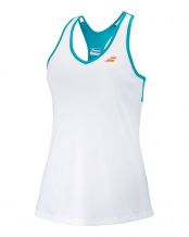 TANK TOP BABOLAT PLAY BLANCO AZUL NIA