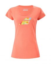 CAMISETA BABOLAT BIG FLAG CORAL MUJER