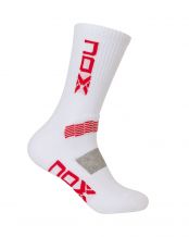 CALCETINES NOX MC BLANCO ROJO