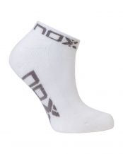 CALCETINES NOX TOBILLERO BLANCO GRIS MUJER