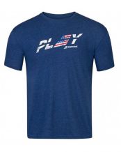T SHIRT BABOLAT EXERCISE COUNTRY BLEU MARINE