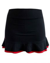 FALDA BLACK CROWN CALELLA NEGRO ROJO MUJER