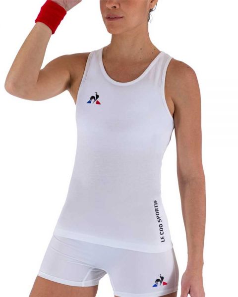 VETEMENTS DE PADEL FEMME Tshirt Le Coq Sportif N4 Blanc Femme