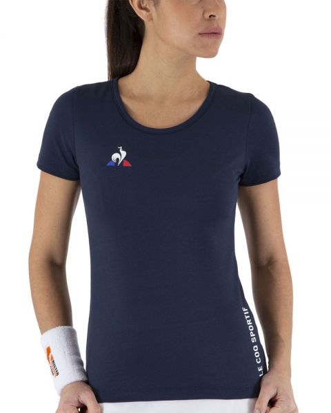 TEXTILE Tshirt Le Coq Sportif Bleu Marine Femme