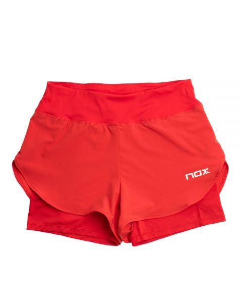 ROPA DE PADEL MUJER Pantalon Corto Nox Fit Pro Rojo Mujer