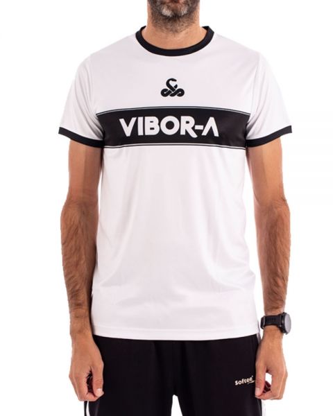 ROPA DE PADEL HOMBRE Camiseta Vibora Poison Blanco
