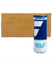 CAJON 24 BOTES TENIS BABOLAT GOLD ALL COURT X3 BLANCO AZUL