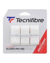 PACK 3 OVERGRIP TECNIFIBRE PLAYERS PRO FEEL BLANCO