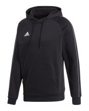 SUDADERA ADIDAS CORE 18 NEGRO BLANCO