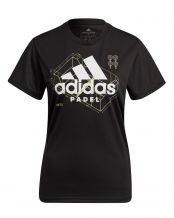 CAMISETA ADIDAS PADEL GRAPHIC NEGRO MUJER