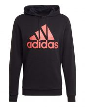 SUDADERA ADIDAS ESSENTIALS NEGRO ROJO