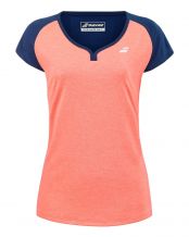 CAMISETA BABOLAT PLAY CAP CORAL MUJER