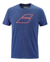 T SHIRT BABOLAT EXERCISE BIG FLAG BLEU