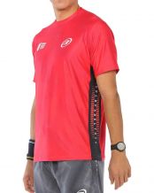 CAMISETA BULLPADEL WPT ROGOR CARMESI FLUOR