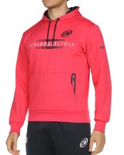 SUDADERA BULLPADEL WPT RADU CARMESI FLUOR