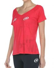 CAMISETA BULLPADEL WPT RAPOLAN CARMESI FLUOR MUJER