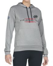 SUDADERA BULLPADEL WPT RENIEBA GRIS MEDIO VIGORE MUJER