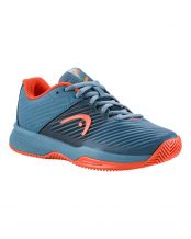 HEAD REVOLT PRO 4 CLAY BLEU ORANGE JUNIOR 275032BSOR