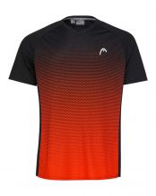 CAMISETA HEAD TOPSPIN NEGRO PRINT