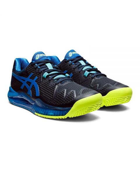 Asics Resolution 8 Negro Azul - y cómodos