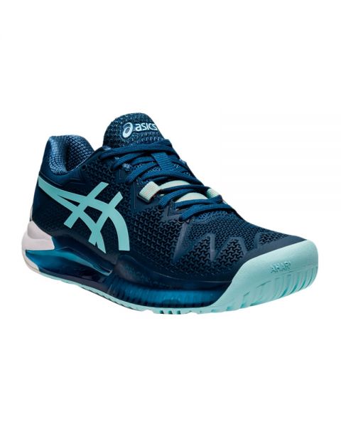 Asics Gel-Resolution 8 Azul Mujer - Sensación proximidad al suelo