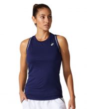 CAMISETA ASICS COURT PIPING AZUL MARINO MUJER