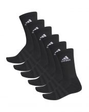 CALCETINES ADIDAS CUSH CREW NEGRO 6 PARES