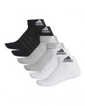 6 PARES CALCETINES ADIDAS CUSHIONED ANKLE GRIS