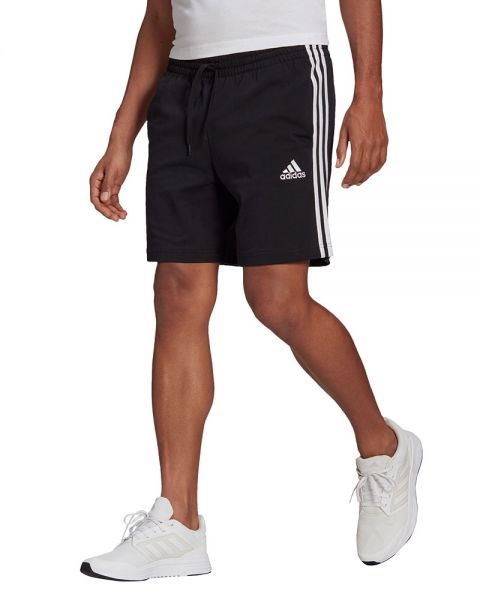 SHORTS ADIDAS ESSENTIALS 3 STRIPES AEROREREDY SVART - ROPA DE PADEL HOMBRE
