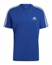 CAMISETA ADIDAS ESSENTIALS 3 STRIPES AZUL BLANCO