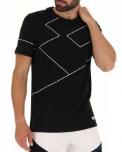 CAMISETA LOTTO LOGO VII NEGRO