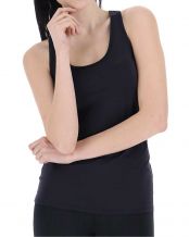 T SHIRT LOTTO MSP TANK NERO DONNA