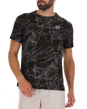 T SHIRT LOTTO RUN FIT NERO