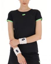 CAMISETA LOTTO SUPERRAPIDA NEGRO VERDE MUJER