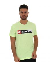 CAMISETA LOTTO LOGO AMARILLO NEON