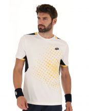 CAMISETA LOTTO TOP IV BLANCO AMARILLO