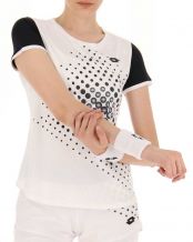 CAMISETA LOTTO TOP IV BLANCO NEGRO MUJER