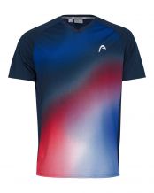 CAMISETA HEAD TOPSPIN AZUL MULTICOLOR