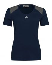 CAMISETA HEAD CLUB 22 TECH AZUL OSCURO MUJER