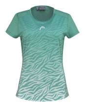 CAMISETA HEAD TIEBREAK VERDE PRINT MUJER