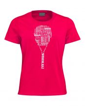 CAMISETA HEAD TYPO MAGENTA MUJER