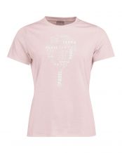 CAMISETA HEAD PADEL TYPO ROSA MUJER