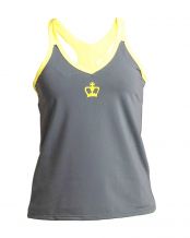 CAMISETA BLACK CROWN HELSINKI GRIS AMARILLO MUJER